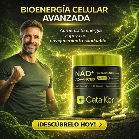 Cata-Kor NAD+ Advanced ⚡ | Energía Celular 🔋 y Envejecimiento Saludable
