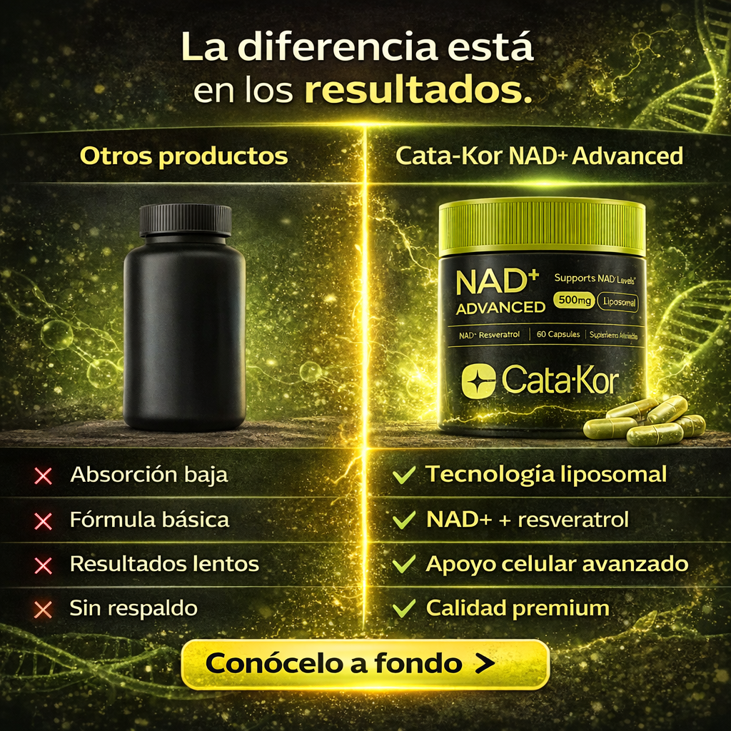 Cata-Kor NAD+ Advanced ⚡ | Energía Celular 🔋 y Envejecimiento Saludable