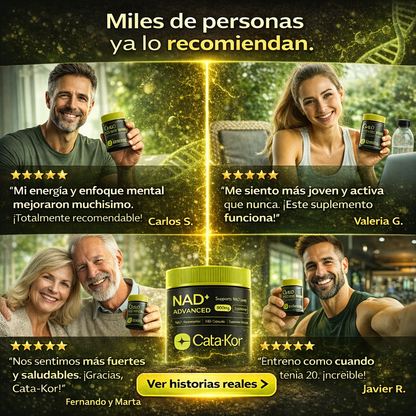Cata-Kor NAD+ Advanced ⚡ | Energía Celular 🔋 y Envejecimiento Saludable