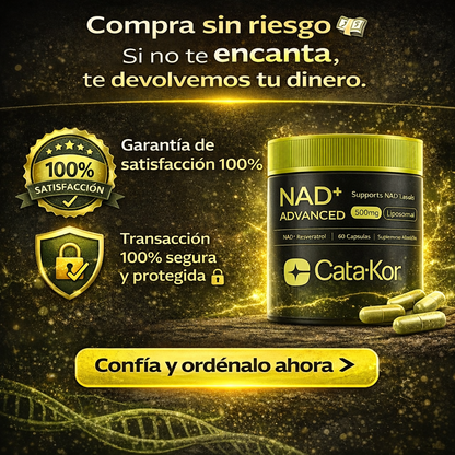 Cata-Kor NAD+ Advanced ⚡ | Energía Celular 🔋 y Envejecimiento Saludable